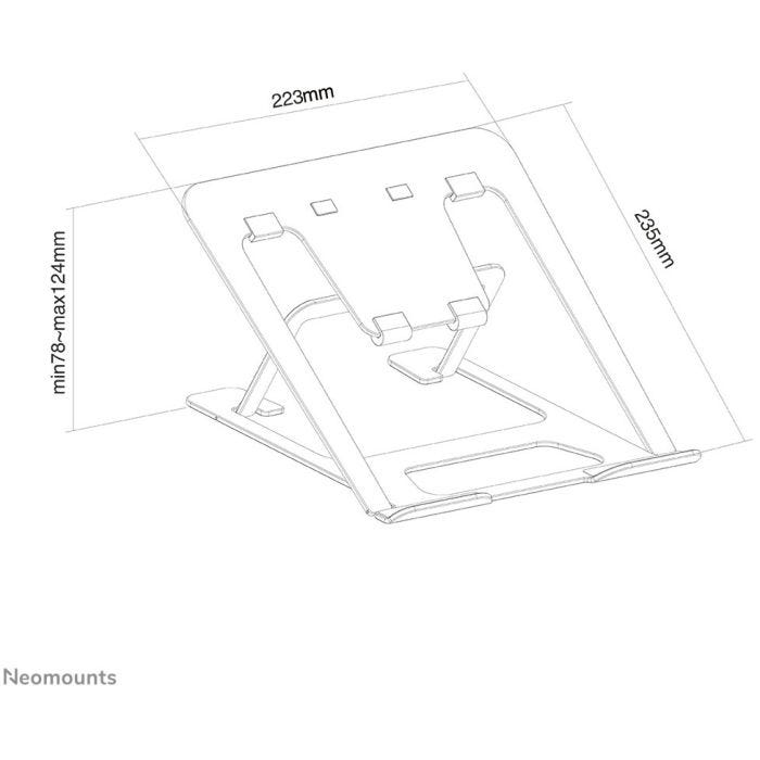 NEOMOUNTS NSLS085GREY Support pour ordinateur portable 10-17p - pliable - compact - universel