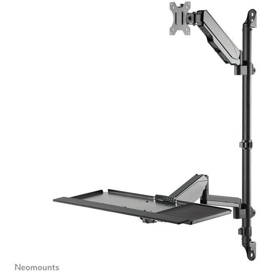Neomounts WL90-325BL1 Station de travail assis-debout mural (ressort à gaz)
