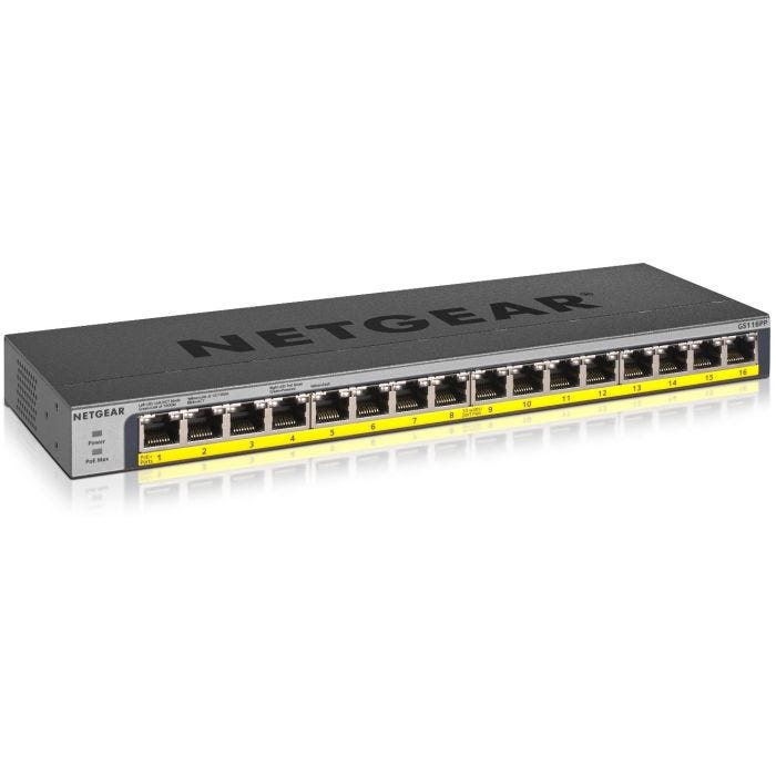 NETGEAR GS116PP Switch Ethernet Gigabit Non Géré (Power over Ethernet)