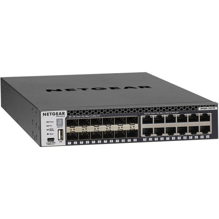 NetGearAV Switch manageable M4300-12X12F -12 Ports
