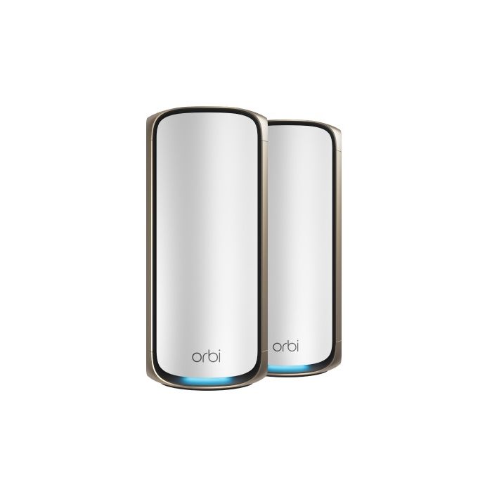 NETGEAR Orbi 970 series Quad-Band WiFi 7 Mesh System White 27Gbps 2 pieces 1year