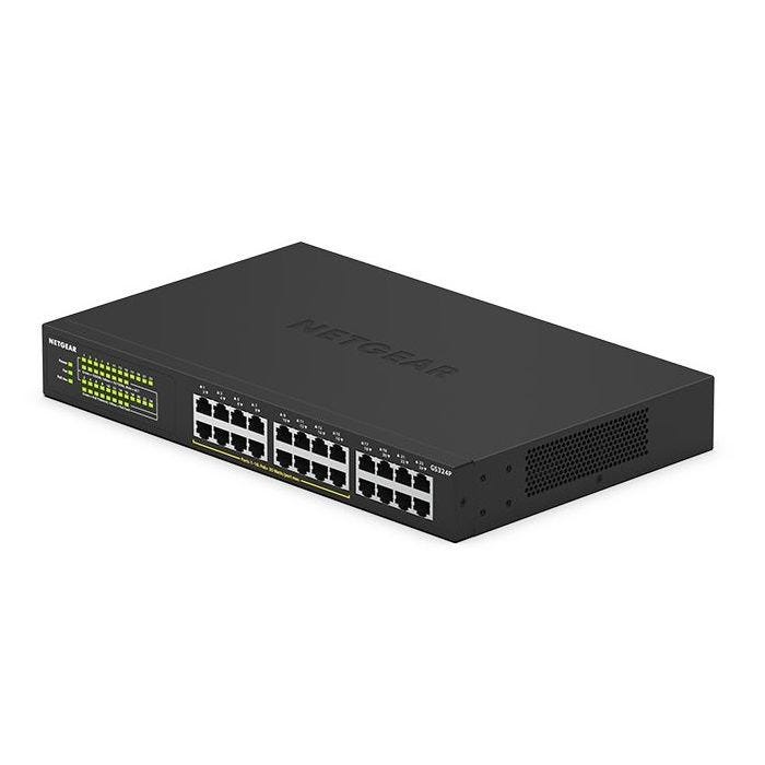 24-Port Gigabit Ethern Unmngd PoE+Swtch