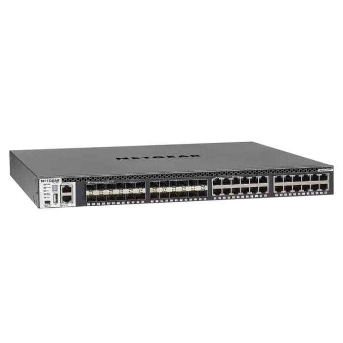 NETGEAR M4300-48X 48x10G 48x10GBASE-T 4xSFP+ stackable mgd.Switch für Server Aggregation (XSM4348CS)1U Rack SDN-ready Open Flow 1.3