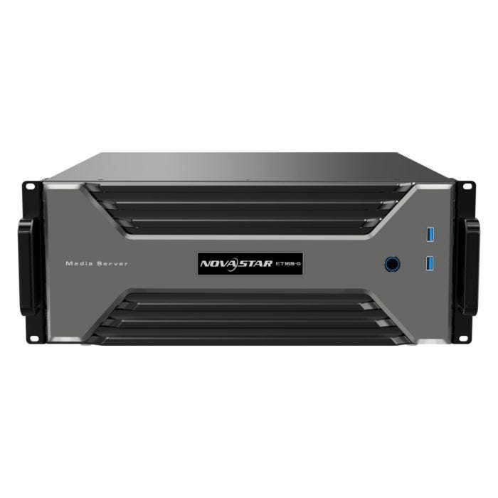 Novastar, Media serveur, ET16S-G(2A4) Mainframe, 2xHPG4000,1xMPGT400,1xSyncCard2,WIN10, KompassFX3