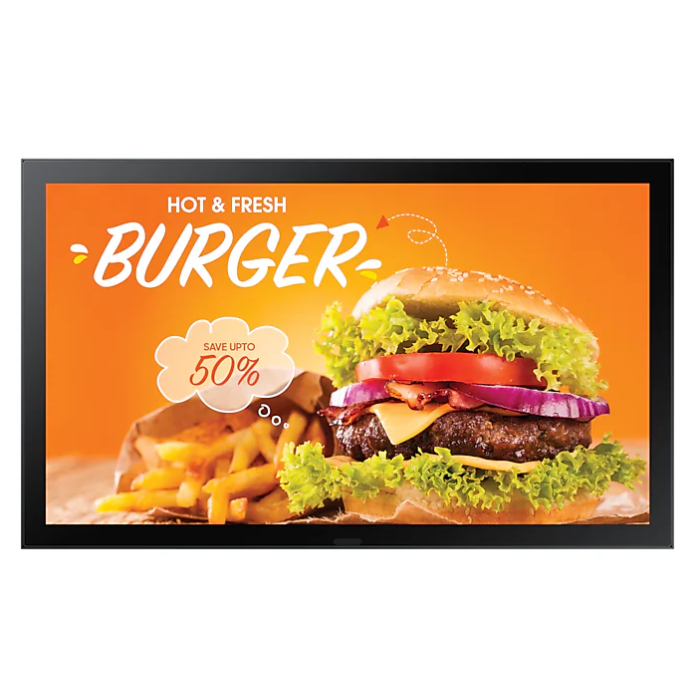 SAMSUNG OH24B Outdoor LCD 24p FHD 16:9 IP56 rated display kit with protection glass 1500nits 2xUSB 2.0 RJ45 HDMI