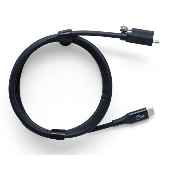 Ochno Cable, USB C-C, 3.0m, coax, active, screw, black