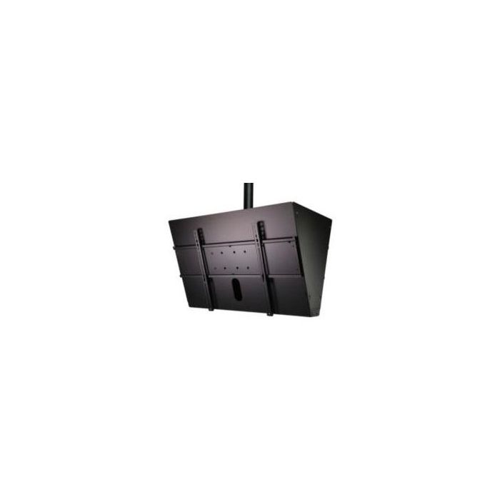 Peerless B2B Ceiling Mount w Device Storage Black