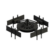 Peerless Multi Display Ceiling Mount 37 to 75 Black