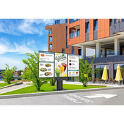 Peerless 55in Digital Signage Menu Board Kiosk for Triple Outdoor