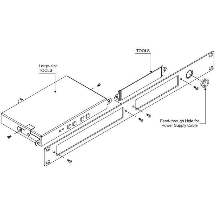 Kramer Electronics RK-T2SB-B Châssis de rack