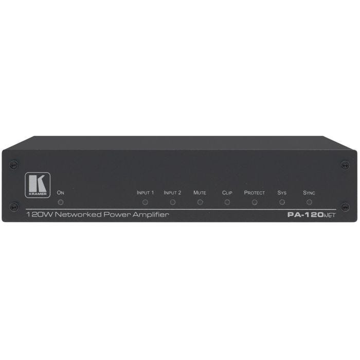 Kramer Dante Port , 1x120W @ 70V/100V And  2x60W @ 8 Ohm Controllable Power Amplifier with Dante Input