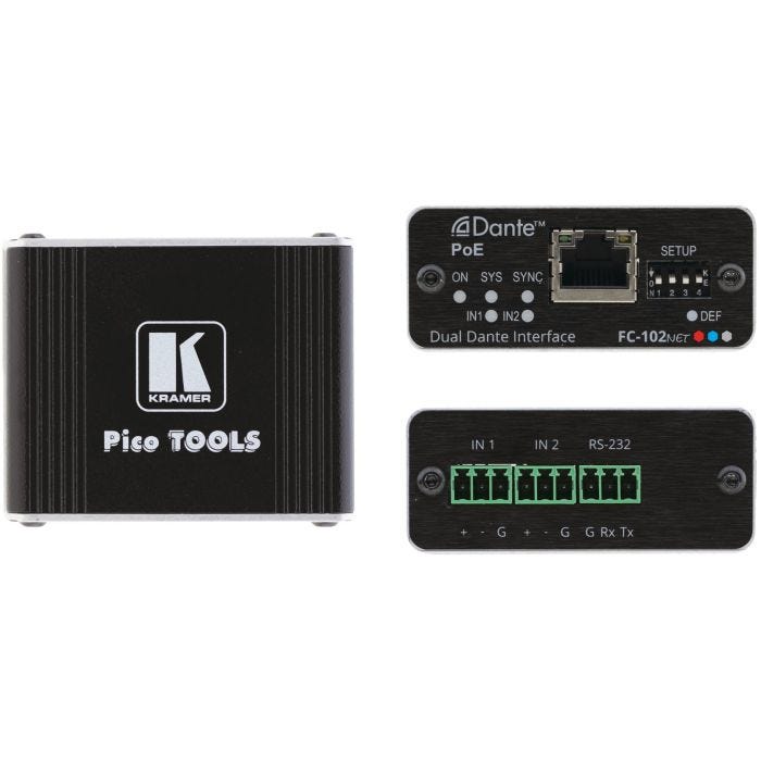 Kramer Electronics FC-102NET Encodeur DANTE POE 2ch
