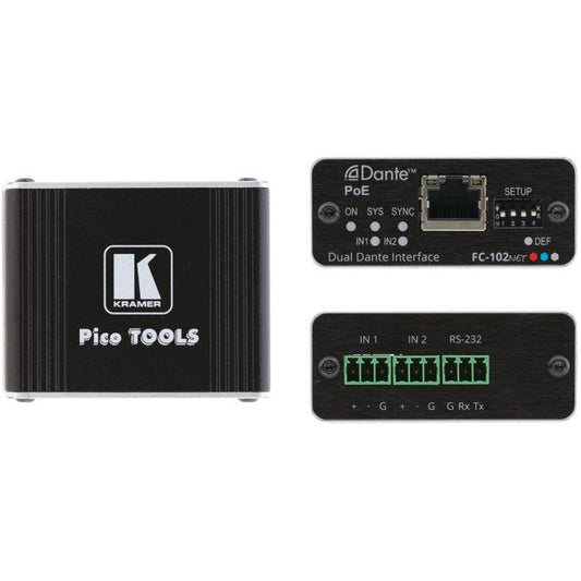 Kramer Electronics FC-102NET Encodeur DANTE POE 2ch