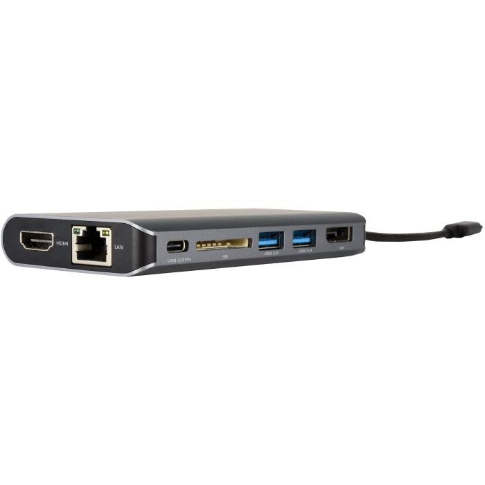 Kramer Portable Docking station - Adapter USB Type-C to Adapter USB Type-C-HDMI/DP/RJ45/USB/SD/PD