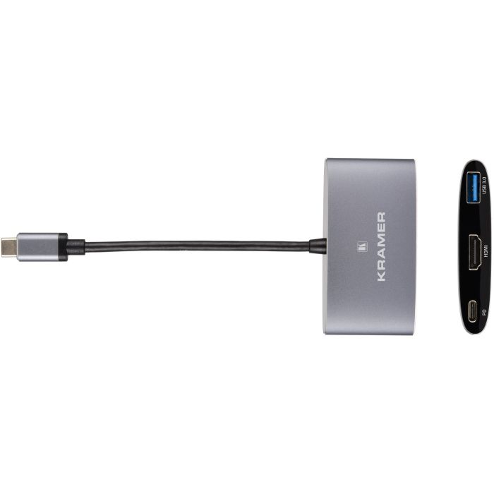 Kramer Portable Docking station - Adapter USB Type-C to HDMI/USB 3.0/PD