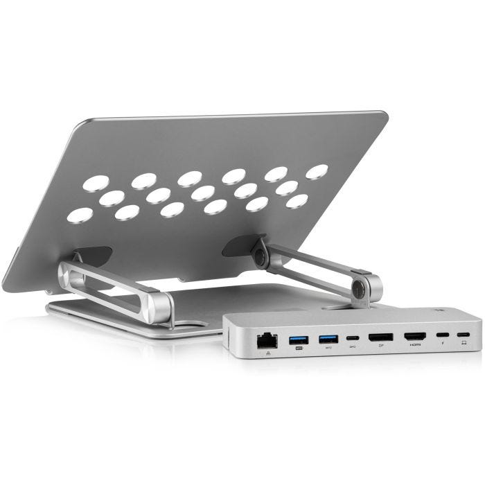 Kramer Portable Docking station and laptop holder - Adapter USB Type-C to  USB Type-C/HDMI/DP/RJ45/USB/PD/Audio 3.5