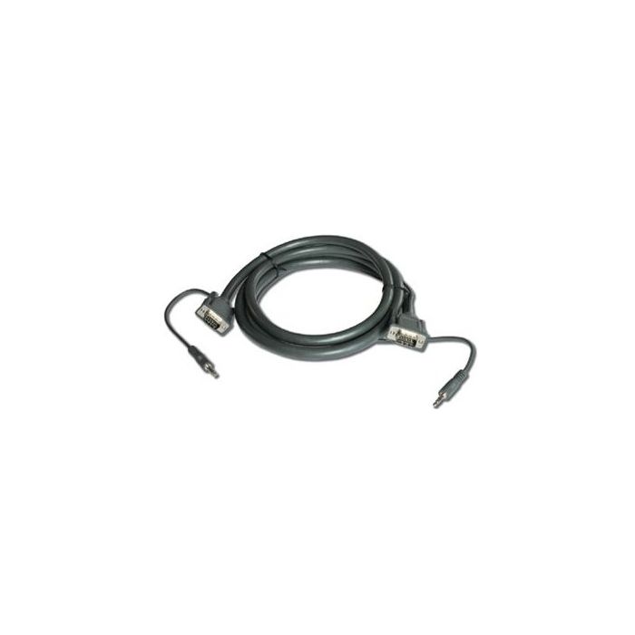 Molded 15-pin HD + Audio (Male - Male) Cable (7,62m)