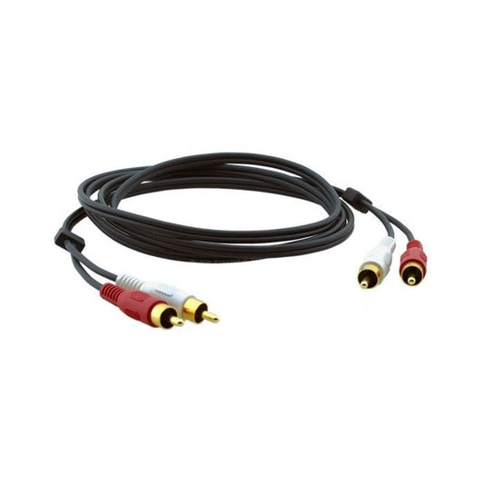 Kramer Electronics 2xRCA, M/M, 1.8m câble audio 1,8 m RCA Noir