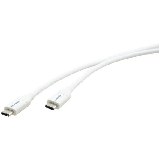 Kramer Electronics C-USB/CC-6 câble USB 1,8 m USB 2.0 USB C Blanc