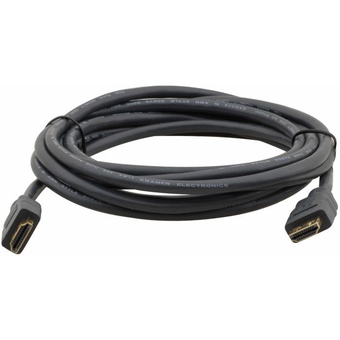 Kramer Electronics C−MHM/MHM câble HDMI 1,8 m HDMI Type A (Standard) Noir