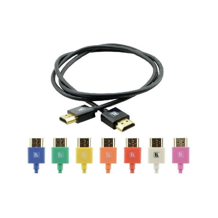 Kramer Slim High Speed HDMI Cable with Ethernet-Blue