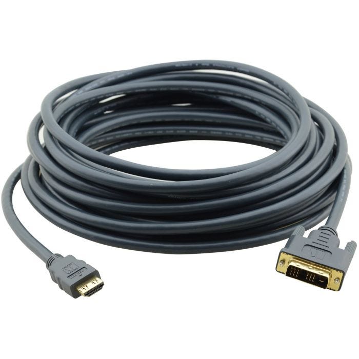 Kramer Electronics C-HM/DM-10 câble DVI 3,04 m HDMI DVI-D Noir