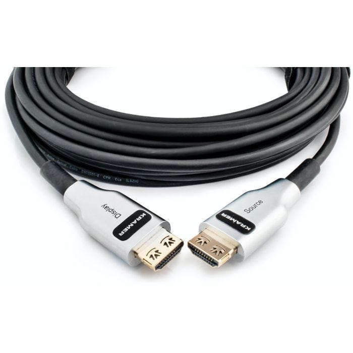 Kramer Electronics CP-AOCH/UF-197 câble HDMI 60 m HDMI Type A (Standard) Noir