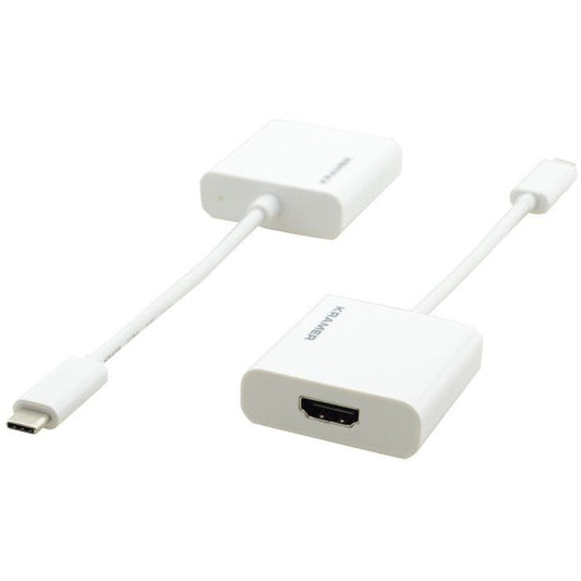 Kramer Electronics ADC-U31C/HF câble vidéo et adaptateur 0,17 m USB Type-C HDMI Type A (Standard) Blanc