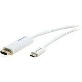 Kramer Electronics C-USBC/HM15 câble vidéo et adaptateur 4,6 m HDMI Type A (Standard) Blanc