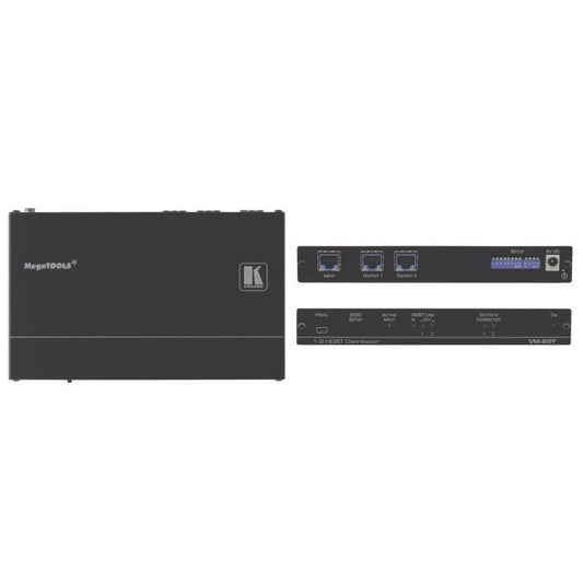 Kramer Electronics VM-2DT amplificateur de ligne vidéo Noir