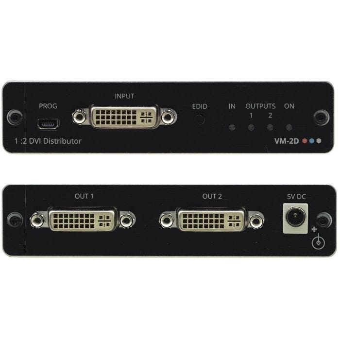 Kramer Electronics VM-2D amplificateur de ligne vidéo Noir