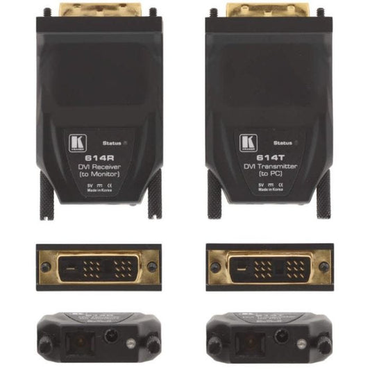 Kramer Electronics 614R/T(SET)/EU Émetteur et récepteur AV Noir