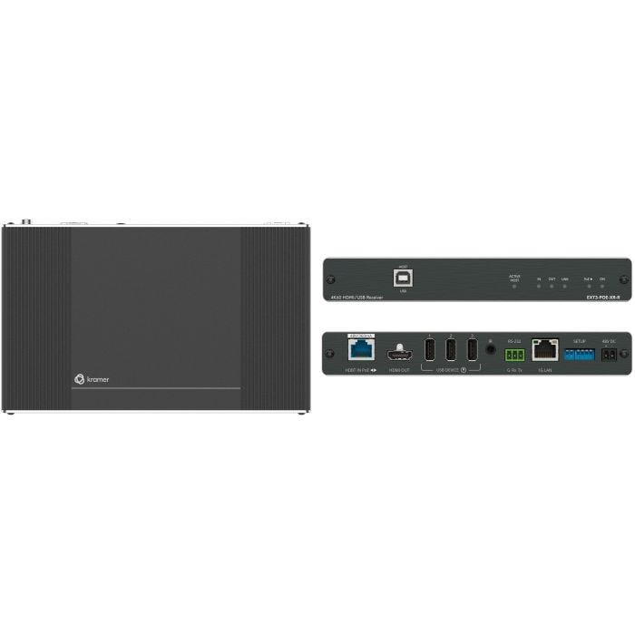 Kramer Electronics EXT3-POE-XR-R Récepteur AV Noir