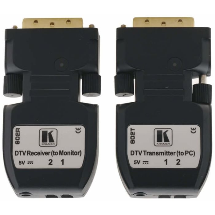 Kramer 2 fiber Deatachable DVI Optical Tx &Rx set