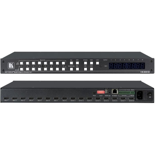 Kramer Electronics VS-88H2 Commutateur de matrice AV Écran integré