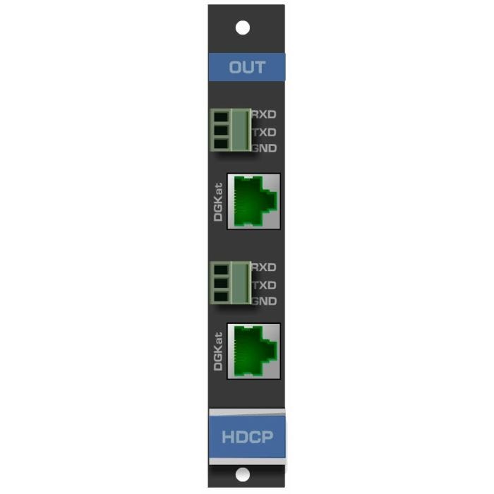 Kramer 2 channels DGKat Output Card for Frame 16