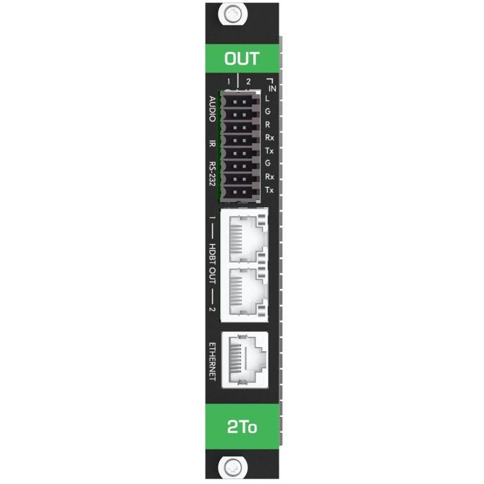 Kramer 2-port 4K60 4:4:4 HDBase-T with audio output Modular card (DSC)