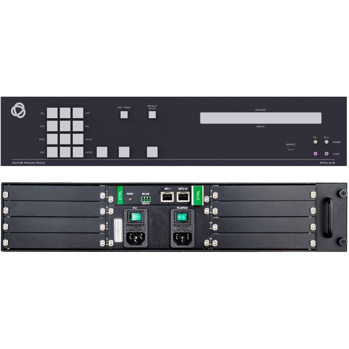 Kramer Electronics MTX3-16-M Commutateurs de matrice AV modulaires Écran integré