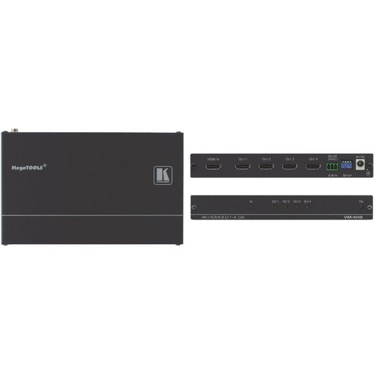 Kramer Electronics VM-4H2 amplificateur de ligne vidéo Noir