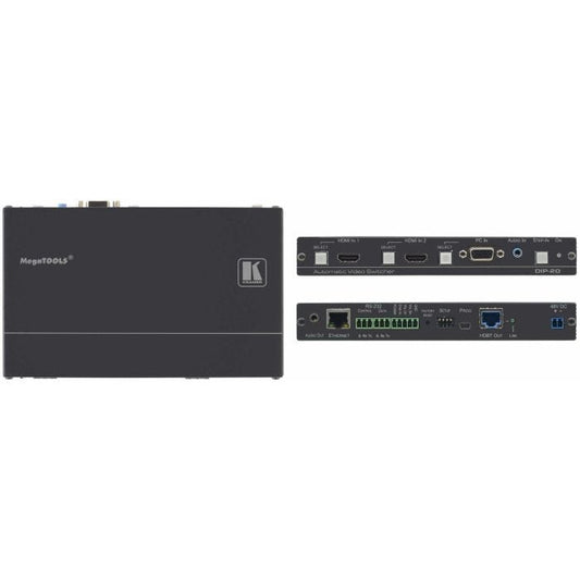 Kramer Electronics DIP-20 extension audio/video Émetteur AV Noir