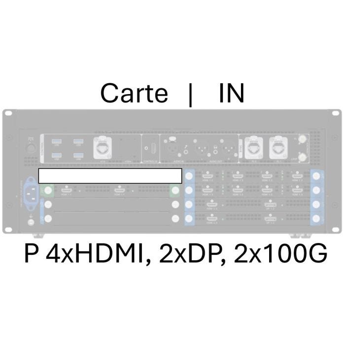 Pixel Hue Input card for P series-4 HDMI2.0+2 DP1.2+2 100G OPT