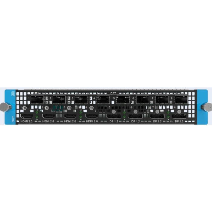 Pixel Hue Output card for the Q8-4 HDMI2.0+4 DP1.2+8 10G OPT