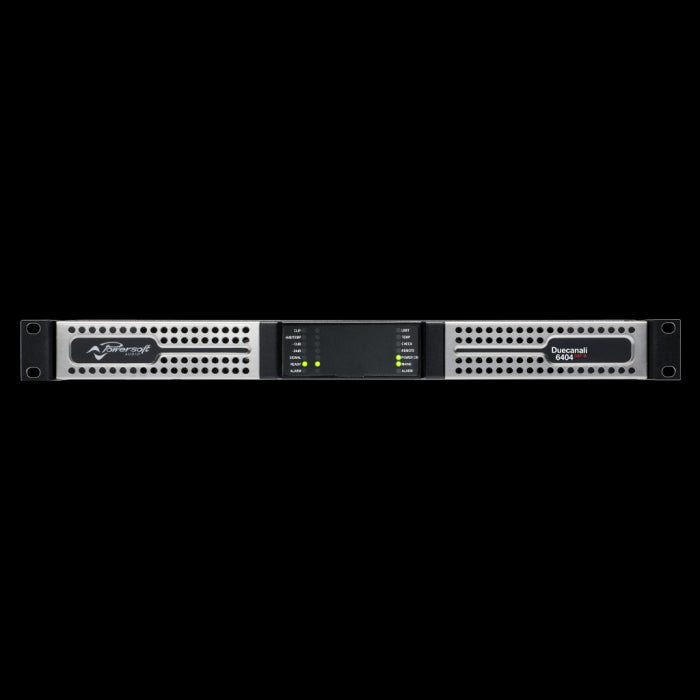 Powersoft Duecanali 6404 DSP+ Amplificateur 2ch avec DSP 6400W total, avec AES67