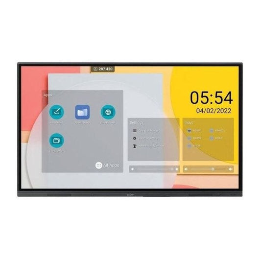 Sharp PN-L862B Tableau Blanc Interactif 86 pouces (Écran Tactile 4K)
