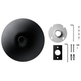 Shure A900B-R-PM Platine de montage avec cache noir, pour potence de plafond format NPT, pour MXA920 Rond