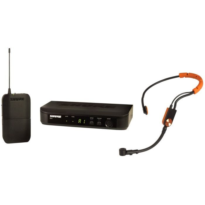 Shure BLX14E/SM31-K3E Système comprenant 1 récepteur BLX4, 1 émetteur BLX1 avec micro serre-tête SM31FH (606-630 MHz)