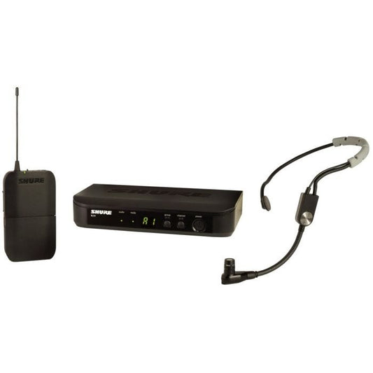 Shure BLX14E / SM35-M17 Système comprenant 1 récepteur BLX4, 1 émetteur BLX1 avec micro serre-tête SM35 (662-686 MHz)