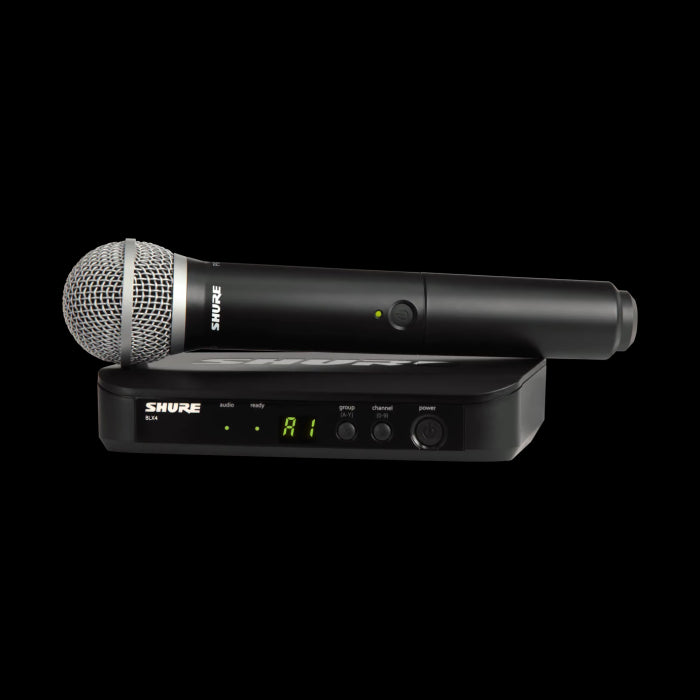 Shure BLX24E/PG58-M17 Système comprenant 1 récepteur BLX4 et 1 émetteur à main BLX2/PG58 (662-686 MHz)