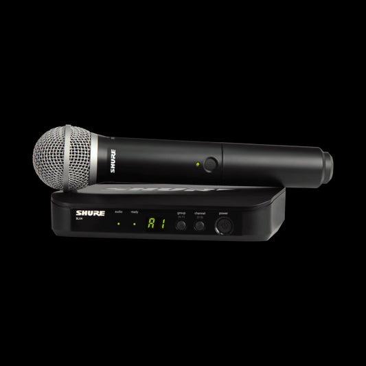 Shure BLX24E/PG58-M17 Système comprenant 1 récepteur BLX4 et 1 émetteur à main BLX2/PG58 (662-686 MHz)