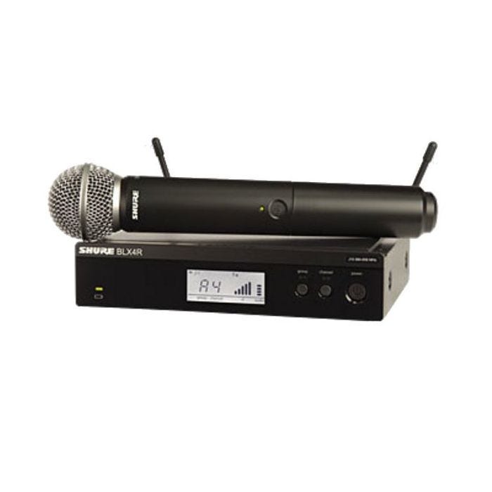 Shure BLX24RE / SM58-M17 Système comprenant 1 récepteur rackable BLX4R et 1 émetteur à main BLX2 / SM58 (662-686 MHz)